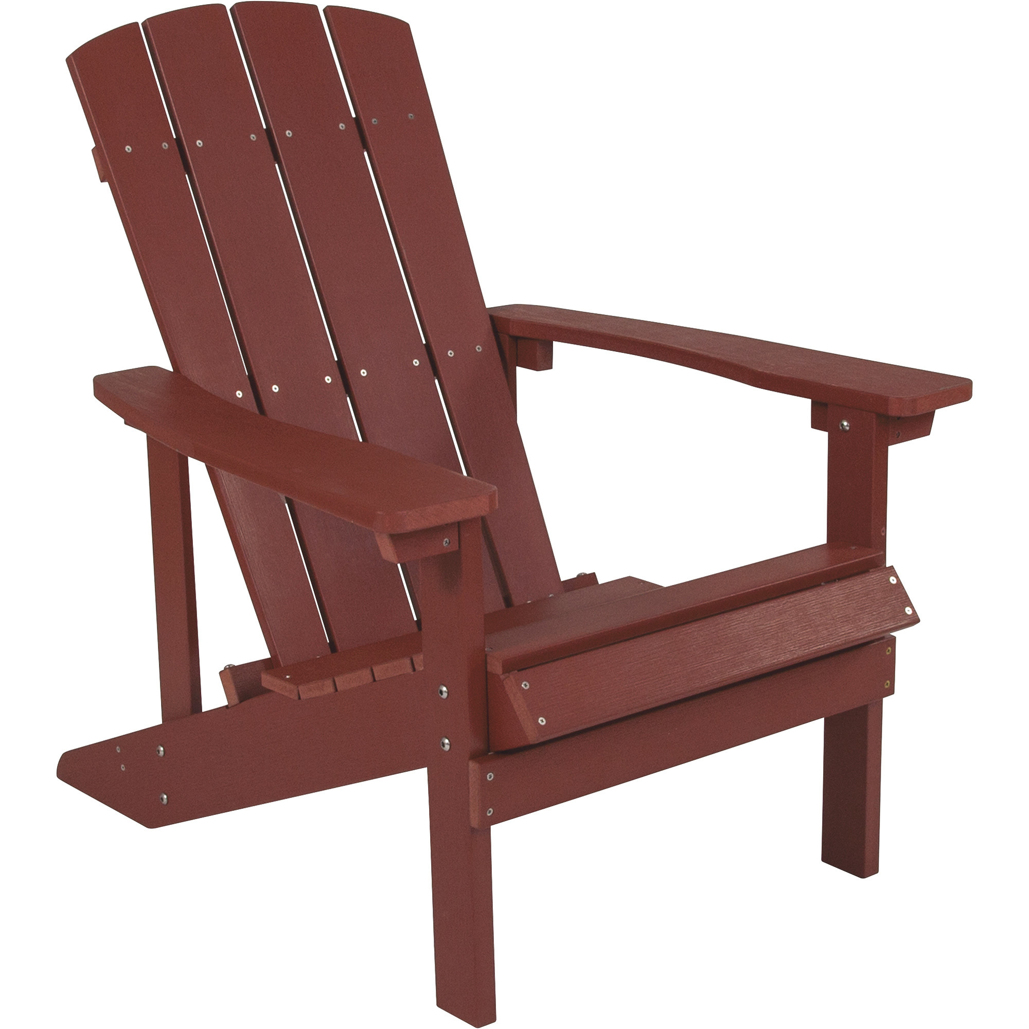 Flash Furniture All-Weather Adirondack Chair, Red Finish, Model# JJC14501RED
